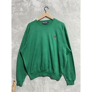 Polo Ralph Lauren Polo Golf Sweater Men's XL Green 100% Cotton‎ Embroirdered Log